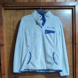 EUC L Free Country Fleece Pullover in Gray and Purple